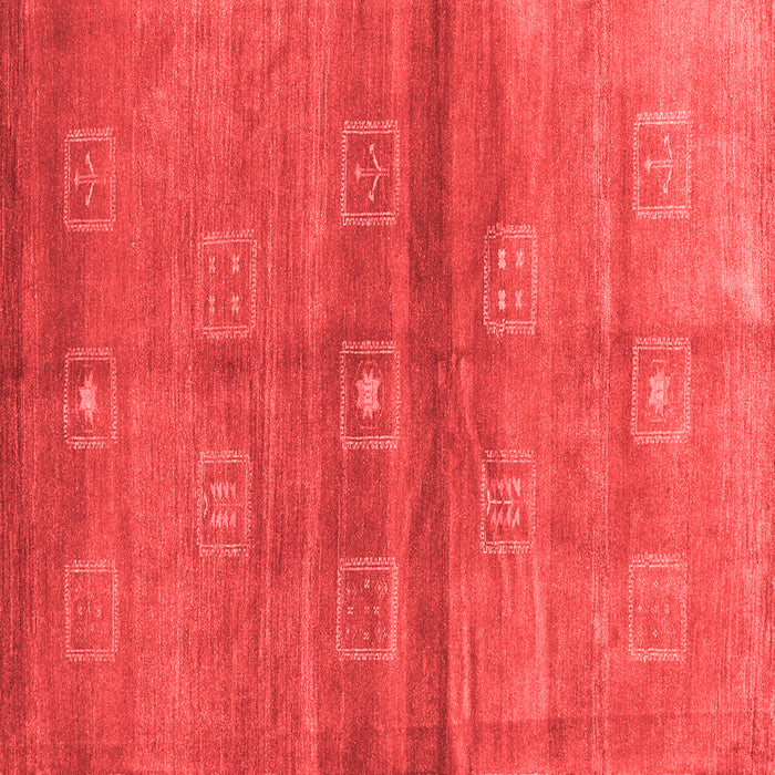 Abstract Red Contemporary Rug, con2047red