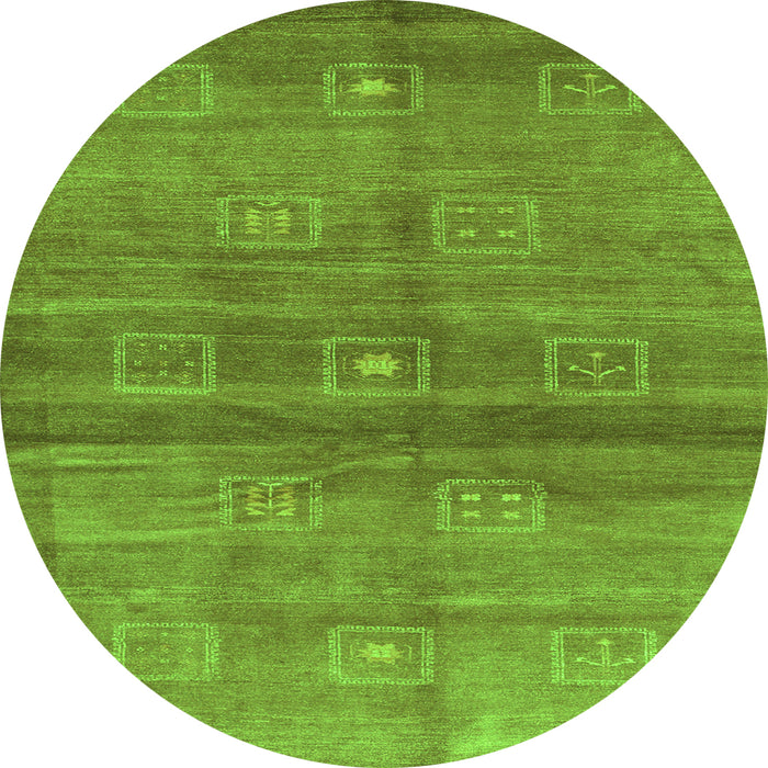 Machine Washable Abstract Green Contemporary Area Rugs, wshcon2047grn