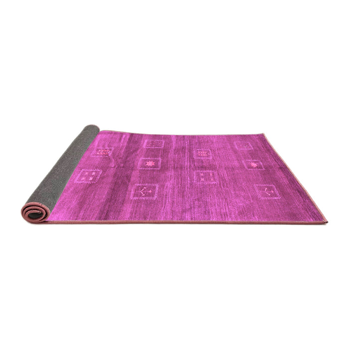Sideview of Abstract Purple Contemporary Rug, con2047pur