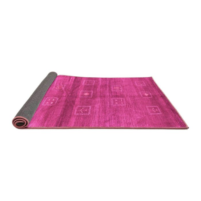 Sideview of Abstract Pink Contemporary Rug, con2047pnk