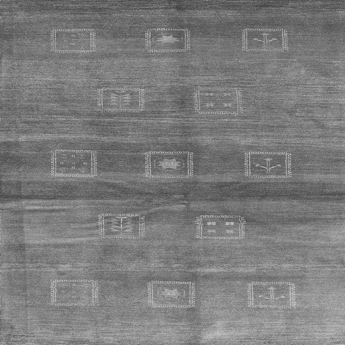 Serging Thickness of Abstract Gray Contemporary Rug, con2047gry
