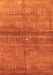 Serging Thickness of Machine Washable Abstract Orange Contemporary Area Rugs, wshcon2047org