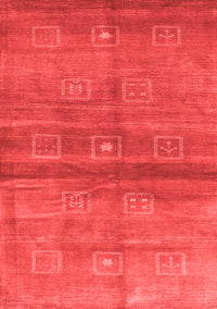 Abstract Red Contemporary Rug, con2047red