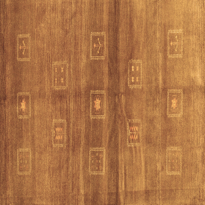 Square Machine Washable Abstract Brown Contemporary Rug, wshcon2047brn