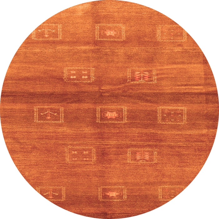 Machine Washable Abstract Orange Contemporary Area Rugs, wshcon2047org