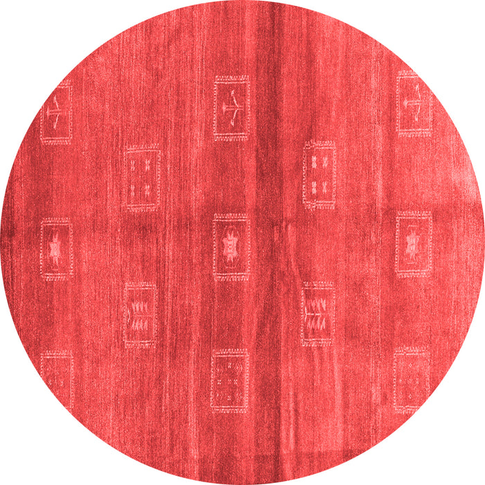 Abstract Red Contemporary Rug, con2047red