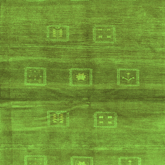 Serging Thickness of Machine Washable Abstract Green Contemporary Area Rugs, wshcon2047grn