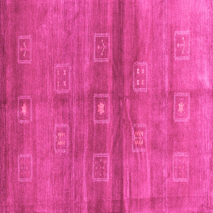 Square Machine Washable Abstract Pink Contemporary Rug, wshcon2047pnk