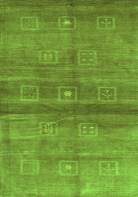 Abstract Green Contemporary Rug, con2047grn