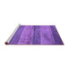 Sideview of Machine Washable Abstract Purple Contemporary Area Rugs, wshcon2048pur