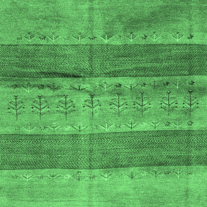 Abstract Emerald Green Contemporary Rug, con2048emgrn