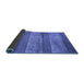 Sideview of Abstract Blue Contemporary Rug, con2048blu