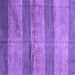 Square Machine Washable Abstract Purple Contemporary Area Rugs, wshcon2048pur