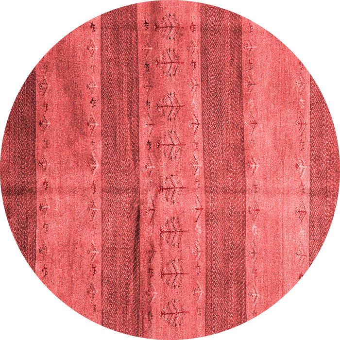 Machine Washable Abstract Red Contemporary Rug, wshcon2048red
