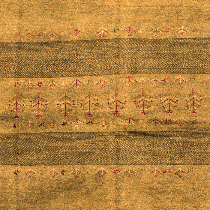 Abstract Orange Contemporary Rug, con2048org