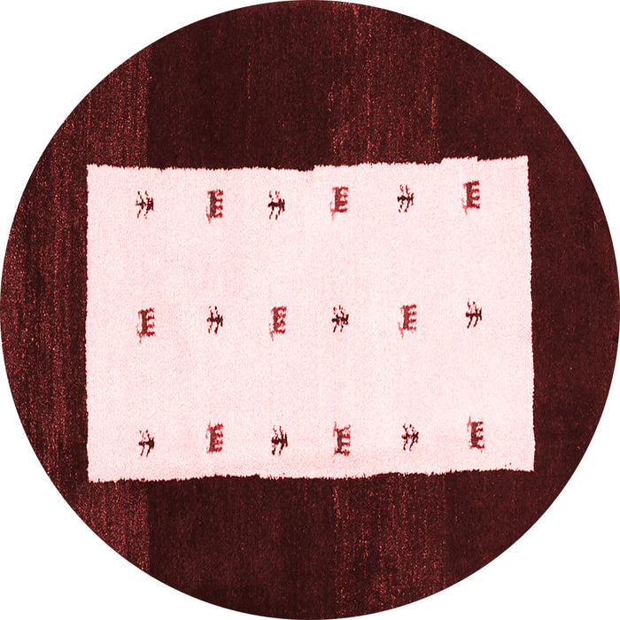 Machine Washable Abstract Red Contemporary Rug, wshcon2049red