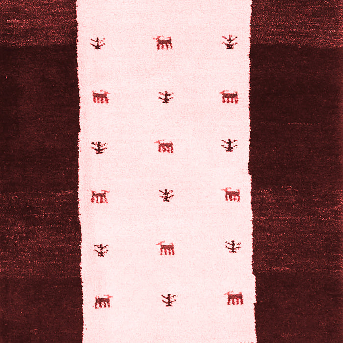 Machine Washable Abstract Red Contemporary Rug, wshcon2049red