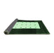 Sideview of Abstract Emerald Green Contemporary Rug, con2049emgrn