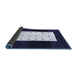 Sideview of Abstract Blue Contemporary Rug, con2049blu