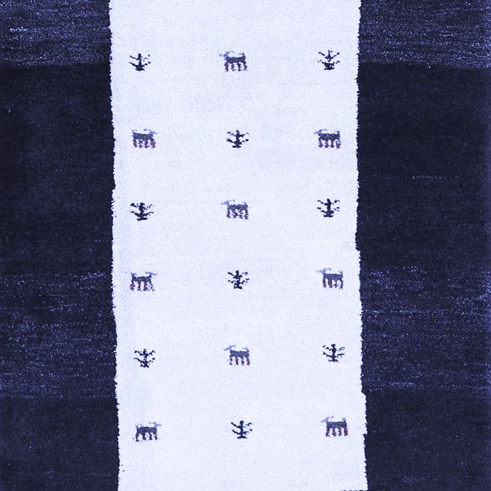 Abstract Blue Contemporary Rug, con2049blu