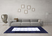 Machine Washable Abstract Blue Contemporary Rug in a Living Room, wshcon2049blu