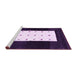 Sideview of Machine Washable Abstract Purple Contemporary Area Rugs, wshcon2049pur