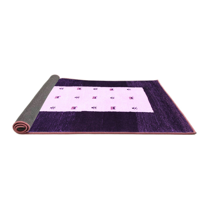 Sideview of Abstract Purple Contemporary Rug, con2049pur