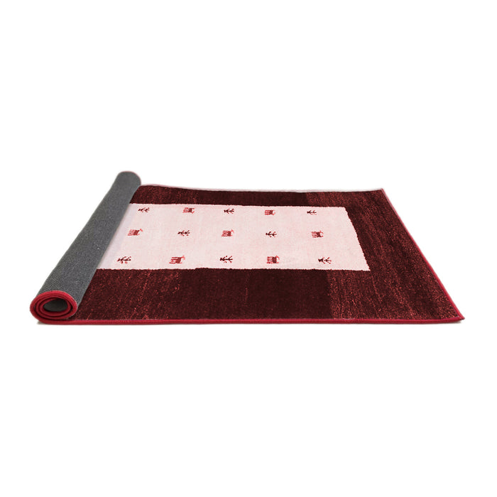 Abstract Red Contemporary Area Rugs