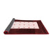 Abstract Red Contemporary Area Rugs