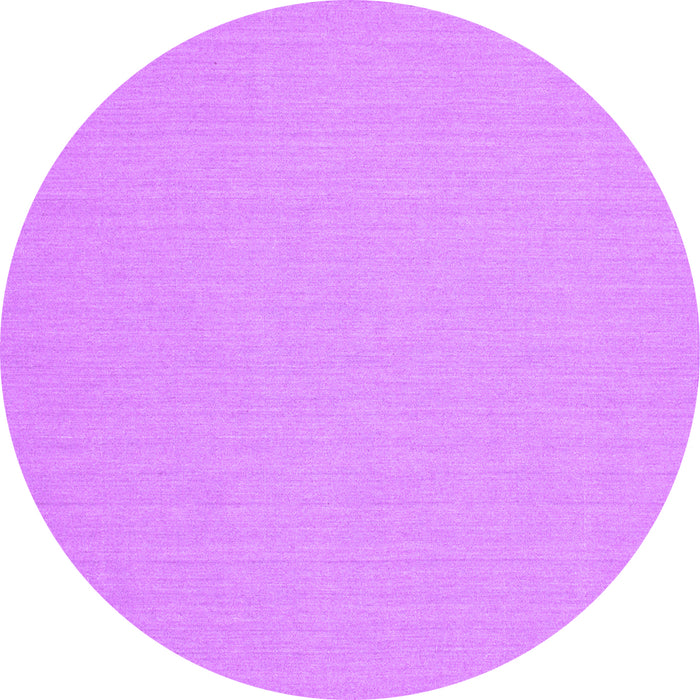 Round Solid Purple Modern Rug, con204pur