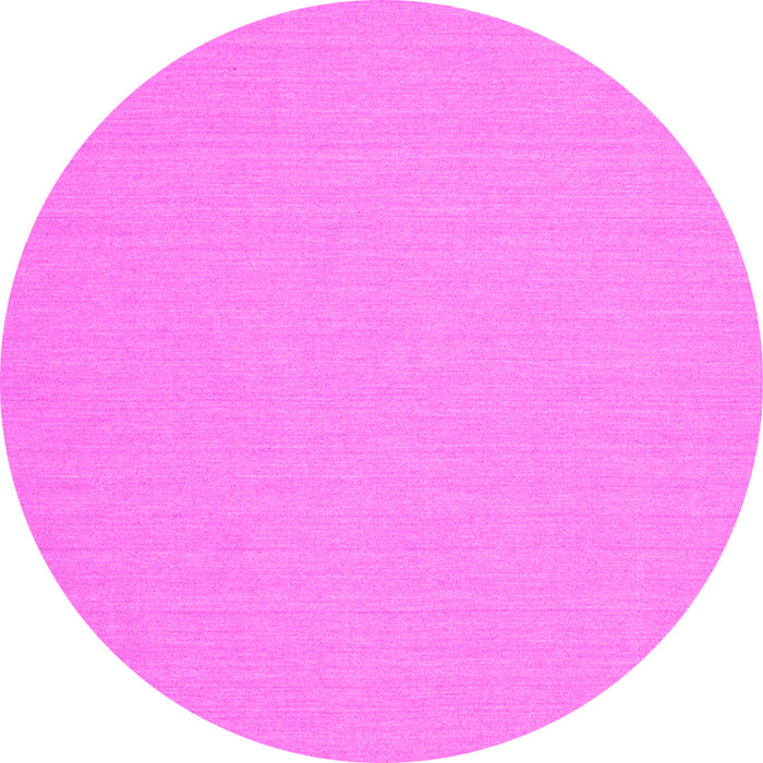 Round Solid Pink Modern Rug, con204pnk
