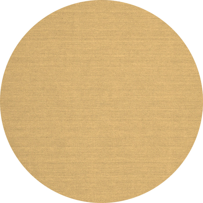Round Solid Brown Modern Rug, con204brn