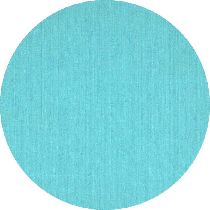 Round Solid Light Blue Modern Rug, con204lblu