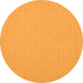 Square Solid Orange Modern Rug, con204org