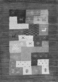 Abstract Gray Contemporary Rug, con2050gry