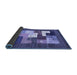 Sideview of Abstract Blue Contemporary Rug, con2050blu