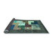 Sideview of Abstract Light Blue Contemporary Rug, con2050lblu