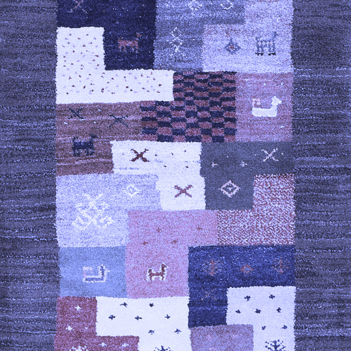 Machine Washable Abstract Blue Contemporary Rug, wshcon2050blu