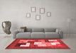 Contemporary Red Washable Rugs