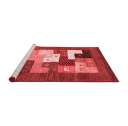 Contemporary Red Washable Rugs