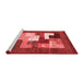 Contemporary Red Washable Rugs