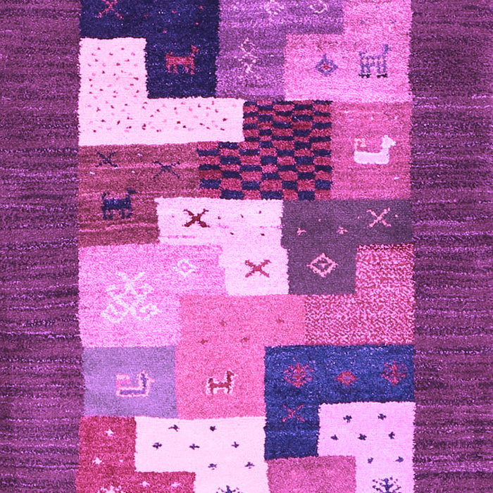 Machine Washable Abstract Purple Contemporary Area Rugs, wshcon2050pur