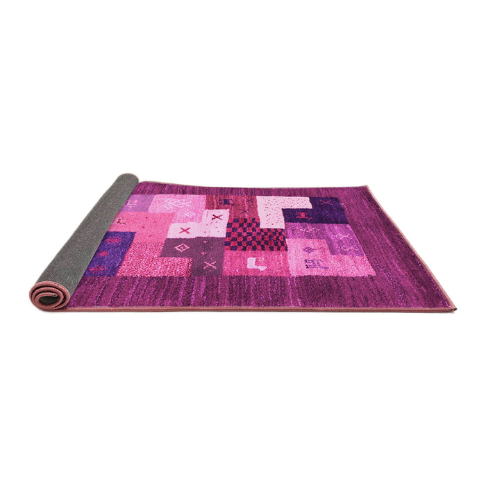 Sideview of Abstract Pink Contemporary Rug, con2050pnk