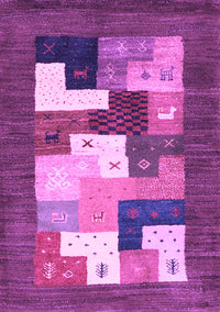 Abstract Purple Contemporary Rug, con2050pur