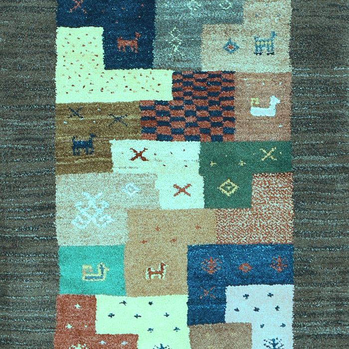 Machine Washable Abstract Light Blue Contemporary Rug, wshcon2050lblu