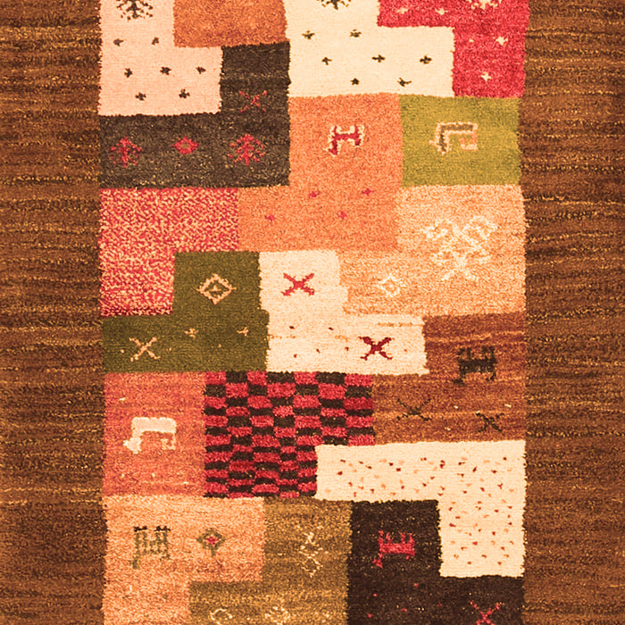 Abstract Orange Contemporary Rug, con2050org