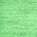Square Machine Washable Abstract Emerald Green Contemporary Area Rugs, wshcon2051emgrn