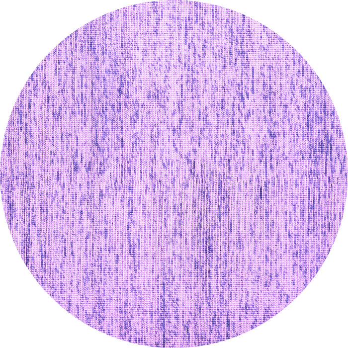 Round Abstract Purple Contemporary Rug, con2051pur
