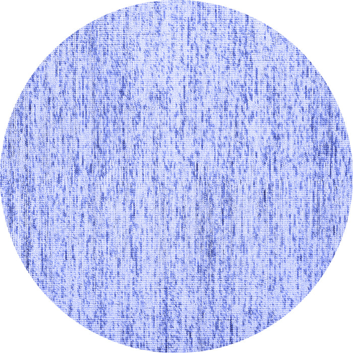 Round Machine Washable Abstract Blue Contemporary Rug, wshcon2051blu