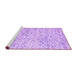 Sideview of Machine Washable Abstract Purple Contemporary Area Rugs, wshcon2051pur